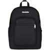 Invicta Zaino Jelek Plain, Nero, 34 L, Doppio Scomparto, Doppia tasca frontale, Tasca interna con organizer, Tasca porta pc o tablet, Tasca portaborraccia, Scuola media e superiore, Ragazza, Ragazzo