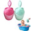Generic Tazza per il bagnetto del bambino, riutilizzabile, con orsetto dei cartoni animati, multiuso, per lavare i capelli dei bambini, protezione per la testa di ragazze e ragazzi, pulizia degli occhi