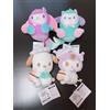 Lotto peluche Sanrio set 4 Pochacco My Melody Kuromi colorati unicorno festa ...