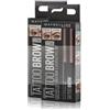 Maybelline Tattoo Brow Gel Tint doppia confezione Gel per sopracciglia 10 g Nr. 3 - Dark Brown