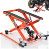 VEVOR Martinetto a Forbice per Moto, Cric Sollevatore Idraulico Portatile Carico max 499 kg, Escursione di Sollevamento 12-35,8 cm per Manutenzione Moto da Officina Garage, Sollevatore con Pedale