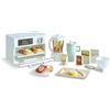 Teamson Kids Little Chef Santa Barbara - Set da gioco in legno con frullatore, forno, frutta, snack e 27 accessori