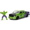 Jada Toys Marvel Hulk Figura con Modellino Auto 2014 Dodge Ram 1500 - Set da Collezione Avengers (6 cm) e Auto Giocattolo (20 cm) per Appassionati e Bambini
