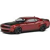SOLIDO - DOD Challenger Demon - 2018 - Auto in miniatura da collezione - 1:43 - Rosso/Nero - Metallo - Adulto Unisex