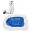 KENANLAN Kit di Addestramento per Toilette per Gatti, Addestratore di Toilette per Gatti in ABS, Addestratore di Toilette per Gatti Ecologico Riutilizzabile Universale per la Pulizia degli Animali Domestici(A)