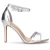 TOO LIKE Sandalo Con Tacco In Ecopelle Argento - Donna - Argento