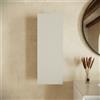 Parama Colonna bagno sospesa cannettata 75cm bianco opaco reversibile | Pelion