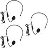 Cuffie con microfono cablato da 4 pezzi Microfono con auricolare cablato per