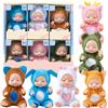 Rubu22a 6 bambole per bambini, 11 cm, mini bambole, in PVC lavabile, realistica, giocattolo per bambole e bambine (A)