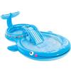 Intex 57176NP - Piscina Gonfiabile Play Center Balena, Vinile, Azzurro, 373x234x99 cm