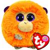 TY - Peluche - Puffies - Scimmia - Coconut - Arancione - Scimmietta con occhioni Viola Glitter - Le Palline Beanie di Peluche morbide e coccolose - 10 Cm - 42514