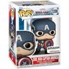 Funko Pop! Marvel: Civil War Build A Scene - Captain America - Capitan America - Esclusiva Amazon - Figura in Vinile da Collezione - Idea Regalo - Merchandising Ufficiale - Movies Fans
