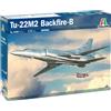 Italeri 1440 Tu-22M2 "Backfire-B" Plastic Model Kit/Modello in plastica da monta