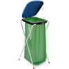 Artex Fix-Matik 1 Portasacchetto per la Raccolta Differenziata con Coperchi, 36 cm Lunghezza x 46 cm Larghezza x 84 cm Altezza, Blu