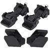 Madezz ganci cofano adatto per jeep tj ganci cofano adatto per jeep tj Chiusure con chiusura a cappuccio, 2 set di chiusure e staffe di sicurezza con chiusura a cappuccio per Auto TJ 97-06 55176636AD 5539
