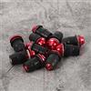 Cocoarm Viti Universali per Parabrezza Moto da 10 Pezzi, Sostituzione Esagonale Interna M5 in Alluminio Resistente per Parabrezza Moto (rosso)
