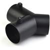 Gdfnmogo 75 mm per splitter valvola - connettore condotto regolatore regolabile lembo avendo per Eberspacher Plus per riscaldatori Webasto uscita in plastica nera Y-ramo per HVAC