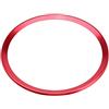 Fydun Anello Volante, Fydun Accessori Interni Auto per A1 Rivestimento del Coprivolante dell'Auto in Lega di Alluminio Accessories con Nastro Autoadesivo(Rosso)