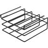 Mixabloem Supporto per tagliere, in acciaio resistente, per coperchi di pentole, teglie da forno, resistente alla ruggine, installazione senza trapano, si adatta (nero)