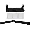 Shophubio Supporto per altoparlante da auto compatibile con JBL Flip Series, in acrilico, cinturino regolabile, base antiscivolo, mantiene l'altoparlante sicuro sul cruscotto (nero)