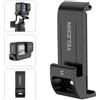 TELESIN G2 Copertura della batteria aggiornata Resistente all'acqua Copertura protettiva Caricatore di ricarica Supporto laterale per GoPro Hero 11 Hero 10 Hero 9 Accessori per fotocamera nera