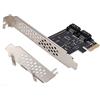 Mrisata Pci Card 15×13×2 Pci E Cards Pci Express a 3.0 2 Schede Adattatore di Espansione Port III 6gbps