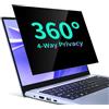 STARY Protezione Privacy Laptop 15.6 Pollici 16:9, Laptop Filtro Privacy Schermo Compatibile con HP/dell/Acer/Lenovo/Thinkpad/Samsung/ASUS, Rimovibile Antiriflesso Pellicola Protettiva Schermo