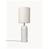 GUBI Lampada da terra con luce regolabile e base in marmo Gravity, alt. 130 cm - Beige, Bianco