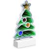 Idena 30549 - Albero di Natale a LED Infinity Mirror, circa 27 x 8 x 40 cm, lampada decorativa con 156 LED SMD ed effetto 3D, decorazione natalizia per interni, con alimentatore e cavo da 3 m