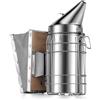 Flexzion Bee hive Smoker ? Attrezzutura Fumatore affumicatore Smoke, Strumento per Apicoltura Apicoltore arnia, Strumento in Acciaio Inox con Protezione Contro Schermo Termico e Gancio di Montaggio
