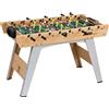 SPORTNOW Calcio Balilla, Tavolo 121 Cm, 22 Giocatori, Segnapunti Manuali, Legno Naturale | Aosom Italy