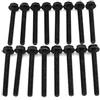 XSPC Radiator Lüfterschrauben Typ 6-32, 30mm (16 Stück) - schwar