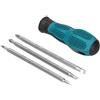 Generic Set Cacciavite e Piatto Magnetico a Doppia Punta per Servizi Industriali, in Acciaio Al Cromo Vanadio, con Impugnatura Antiscivolo, 3 Punte per Cacciavite per Manutenzione e Riparazione,