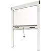 AvosDim.com stores, rideaux, moustiquair Zanzariera a Rullo in alluminio, Bianco - L80 x A130cm, anti Insetti, Riducibile per finestra, Avvolgimento Verticale