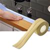 Phefop Striscia di Mastice per Bagno, Nastro Sigillante Autoadesivo in PVC per Cucine e Vasche da Bagno, Resistente Al Calore e all'acqua, Tipo 3,2 X 3,8 per Finiture Pulite (Beige)