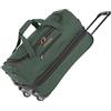 travelite trolley da viaggio con ruote misura media, espandibile, BASICS, trolley morbido per bagagli con ripiegamento espandibile, 55 cm, 51 - 64 litri