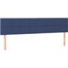 vidaXL Testiere 2 pz. Tessuto blu 100x5x78/88 cm