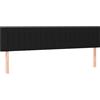 vidaXL Testiere 2 pezzi nero 80x5x78/88 cm tessuto