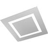 Top Light Plafoniera Moderna Carpet Metallo Grigio 4 Luci 2G11 58Cm