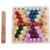 Eichhorn Montessori Perline assortite - Gioco educativo, promuove capacità motorie, concentrazione e mappatura dei Colori, in Compensato di Betulla, faggio e Tiglio Certificato FSC, dai 4 Anni in su