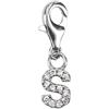 Depesche 11785-033 Charms Express Yourself - Ciondolo per collane e bracciali, Lettera S, Placcato Argento, Come Piccolo Regalo