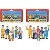 Simba 109252538 - Set di 6 personaggi Sam pompiere assortiti, disponibile solo una versione da 5 a 7 cm, a partire dai 3 anni in su