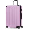 Hauptstadtkoffer Spree - Valigia rigida grande, TSA, 4 ruote doppie, trolley, valigia da viaggio, espandibile, 75 cm, 119 litri, Flieder