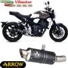 Arrow Honda CB 1000 R 2018 Terminale Di Scarico Per Moto GP2 In Acciaio Nero