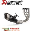 Akrapovic Triumph Trident 660 2022 Scarico Completo Moto Racing Line Titanio