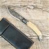 ARBURESA COLTELLO ARTIGIANALE SARDO da scuoio 19 CM ARBURESA CORNO di Montone lama 8 cm
