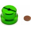 Yhenlovtt Lega di alluminio per calibro del filo Moon Reel Dc Half Reel Cap Nut con ruota a goccia d'acqua compatibile Baitcast, 1 set (verde)
