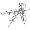 Yhenlovtt Spine da pesca con chiusura a molla, 50 pezzi, gancio per esche, in morbido acciaio al carbonio, compatibile con centraggio a manovella a vite senza fine, 1442 cm Asso (33 cm)