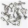Yhenlovtt Saltwater Bulk Sxxl - Terminale per pescatori, 100 connettori senza nodi, per pesca d'acqua dolce e in acciaio inox, clip girevoli a scatto (M)