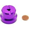 Yhenlovtt Cap Dc Half Baitcast per dado compatibile in lega di alluminio bobina calibro bobina luna con goccia d'acqua ruota 1 set (viola)